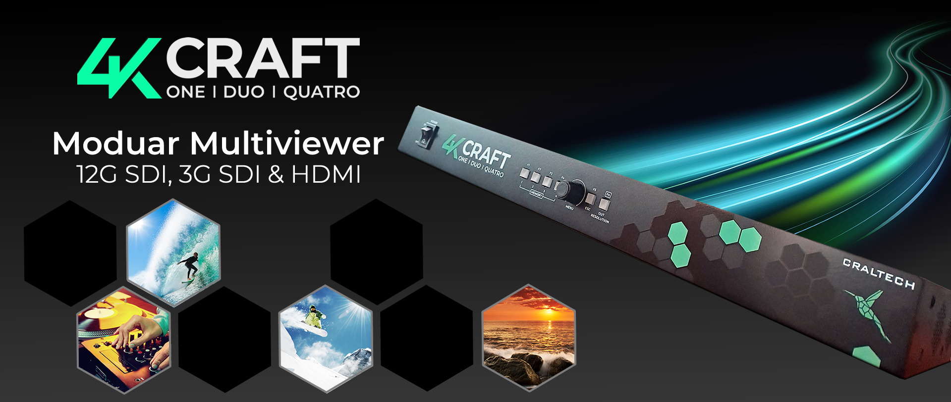 4Kcraft 4K Multiviewer with 12G inputs