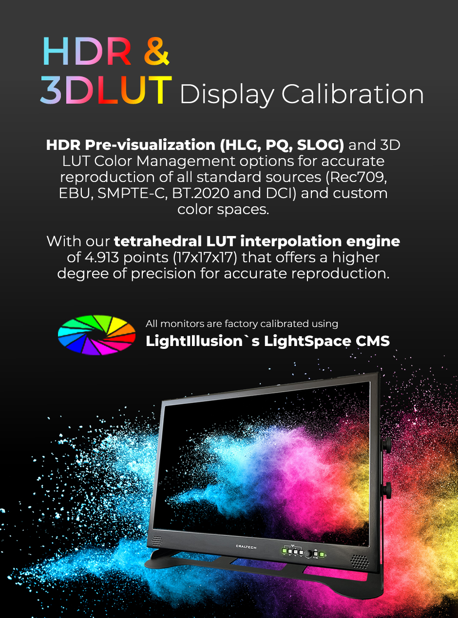 4K 12GSDI Professional Broadcast monitors