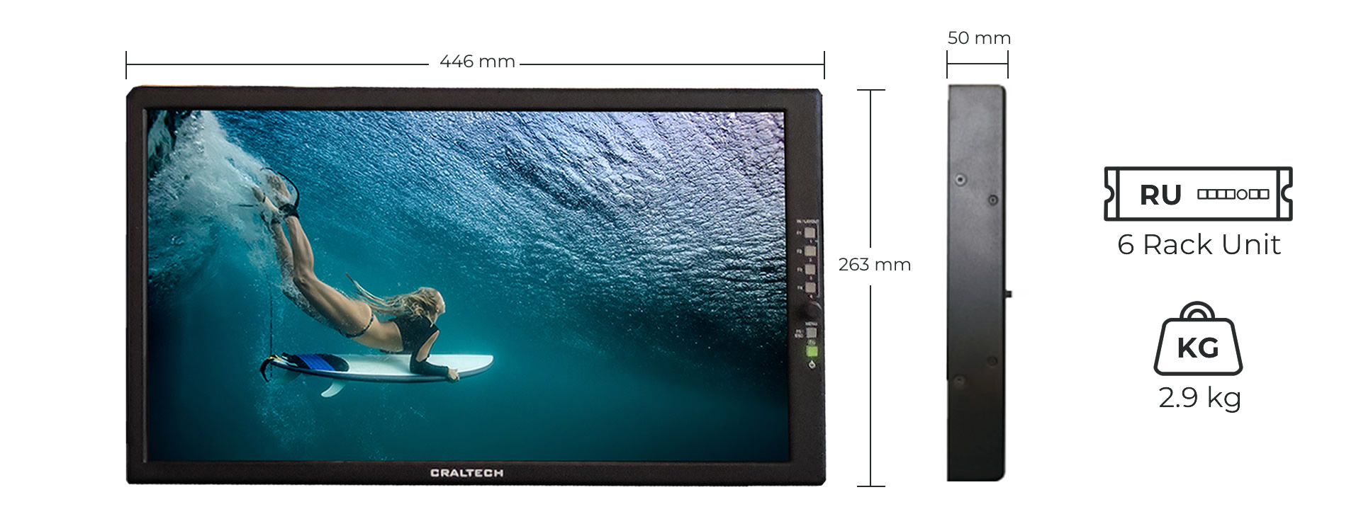 CM185 dimensions