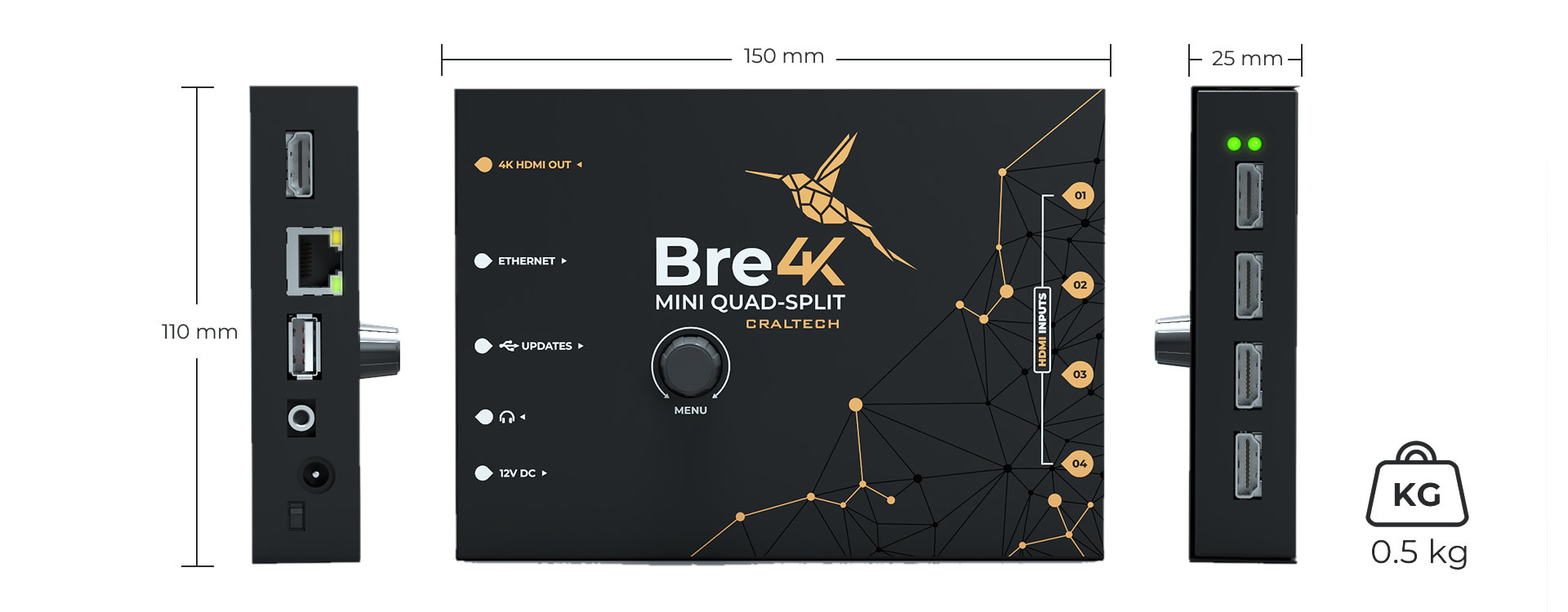 Bre4K 4K pro dimensions