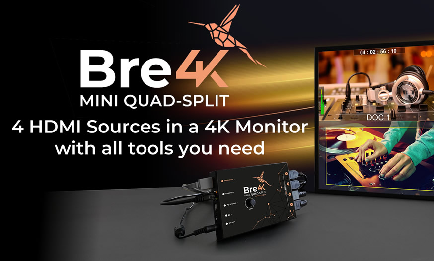 4K Multiviewer HDMI Quad-split