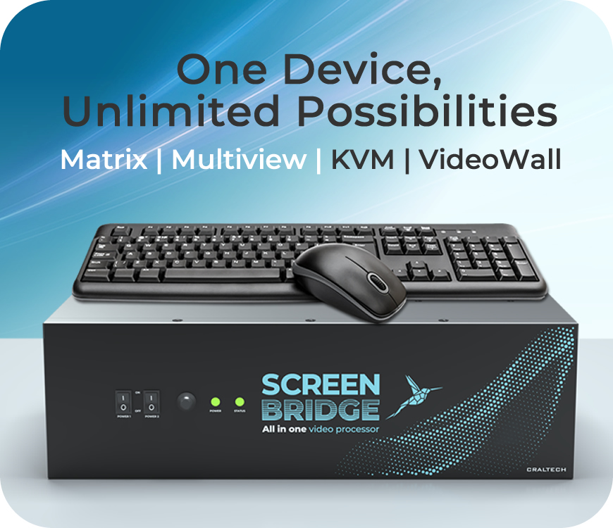 Mixer KVM Multiview videowall video processor