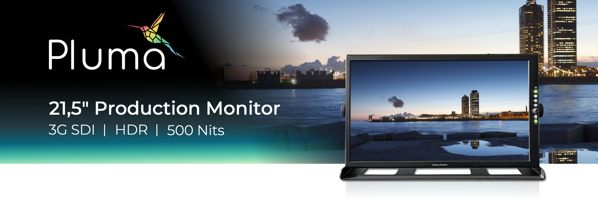 Professional 12G LCD Monitors Full HD 18