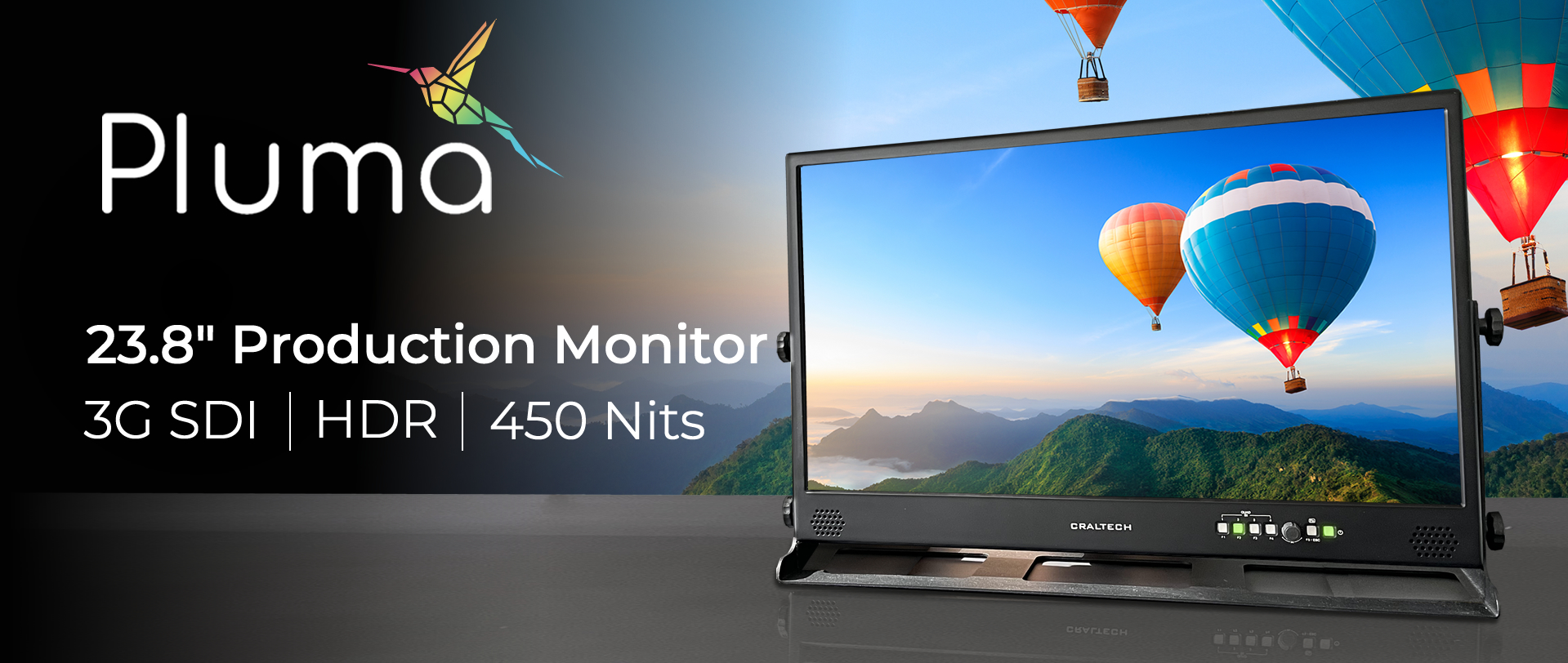 Professional 12G LCD Monitors Full HD 23.8