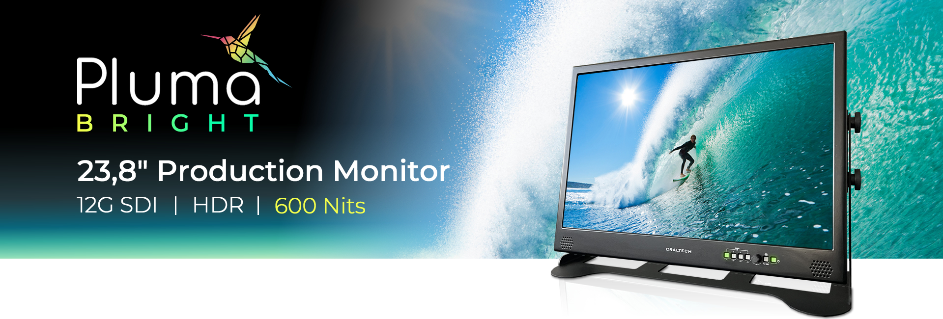 Professional 12G LCD Monitors Full HD 18