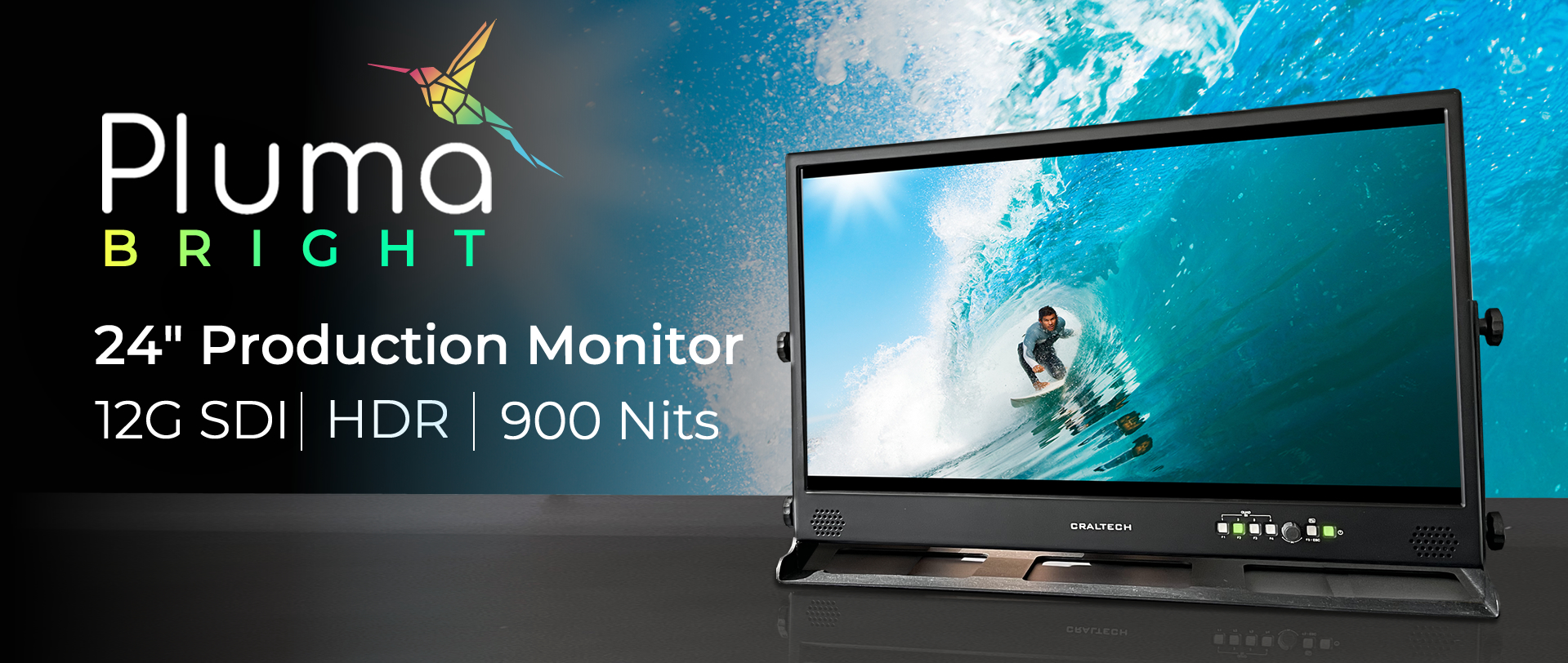 Professional 12G LCD Monitors Full HD 18