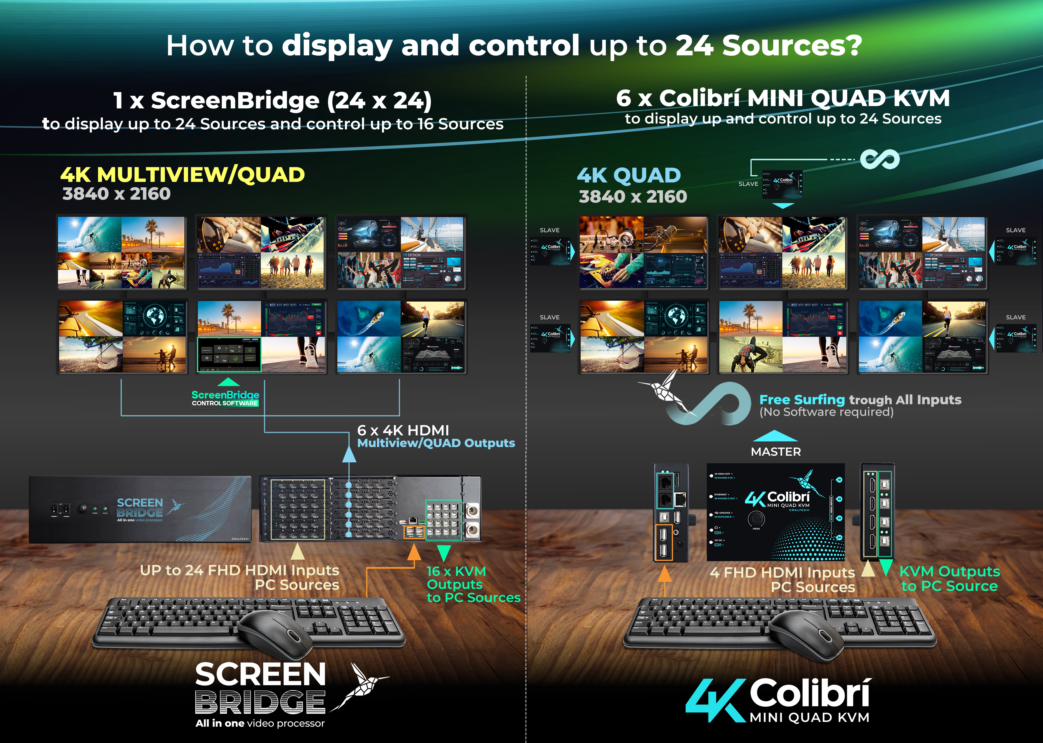 MODS KVM Multiviewer switcher